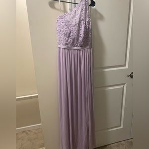 Lavender woman’s size 14 formal dress.